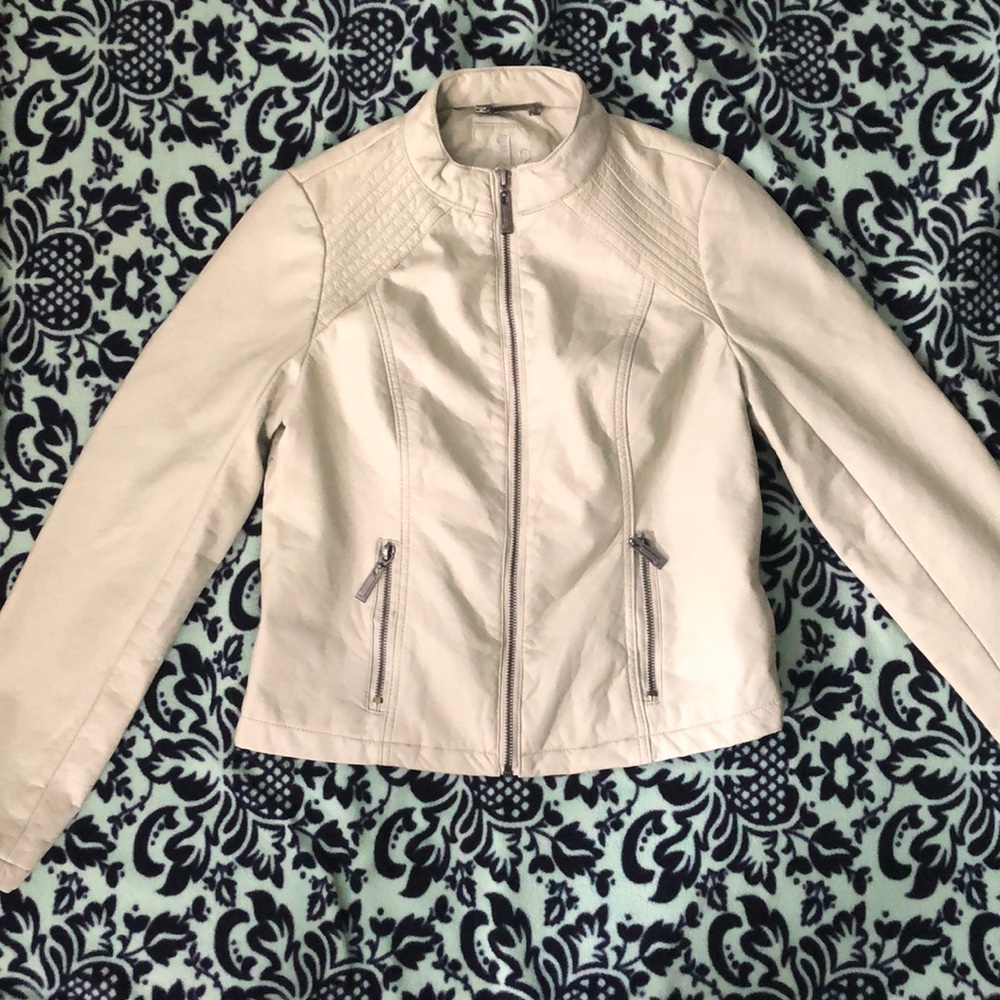 Faux leather jacket
